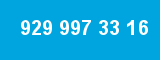 929 997 33 16 929 997 33 16